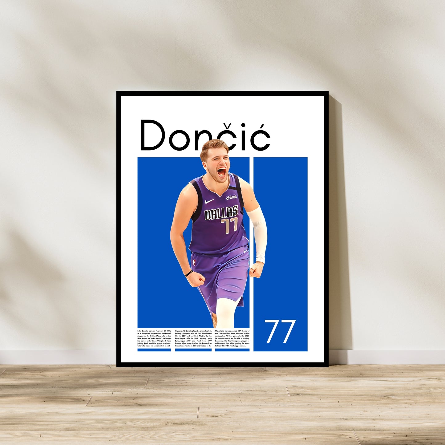 Luka Doncic Dallas Mavericks – High-Quality Basketball Print for Home Decor