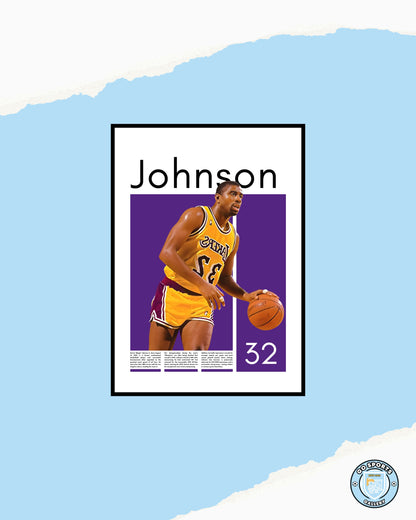 Magic Johnson Wall Art – Digital Download | Instant Printable Sports Art