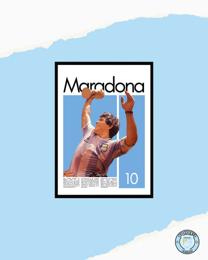 Diego Maradona Argentina - Framed/Printed