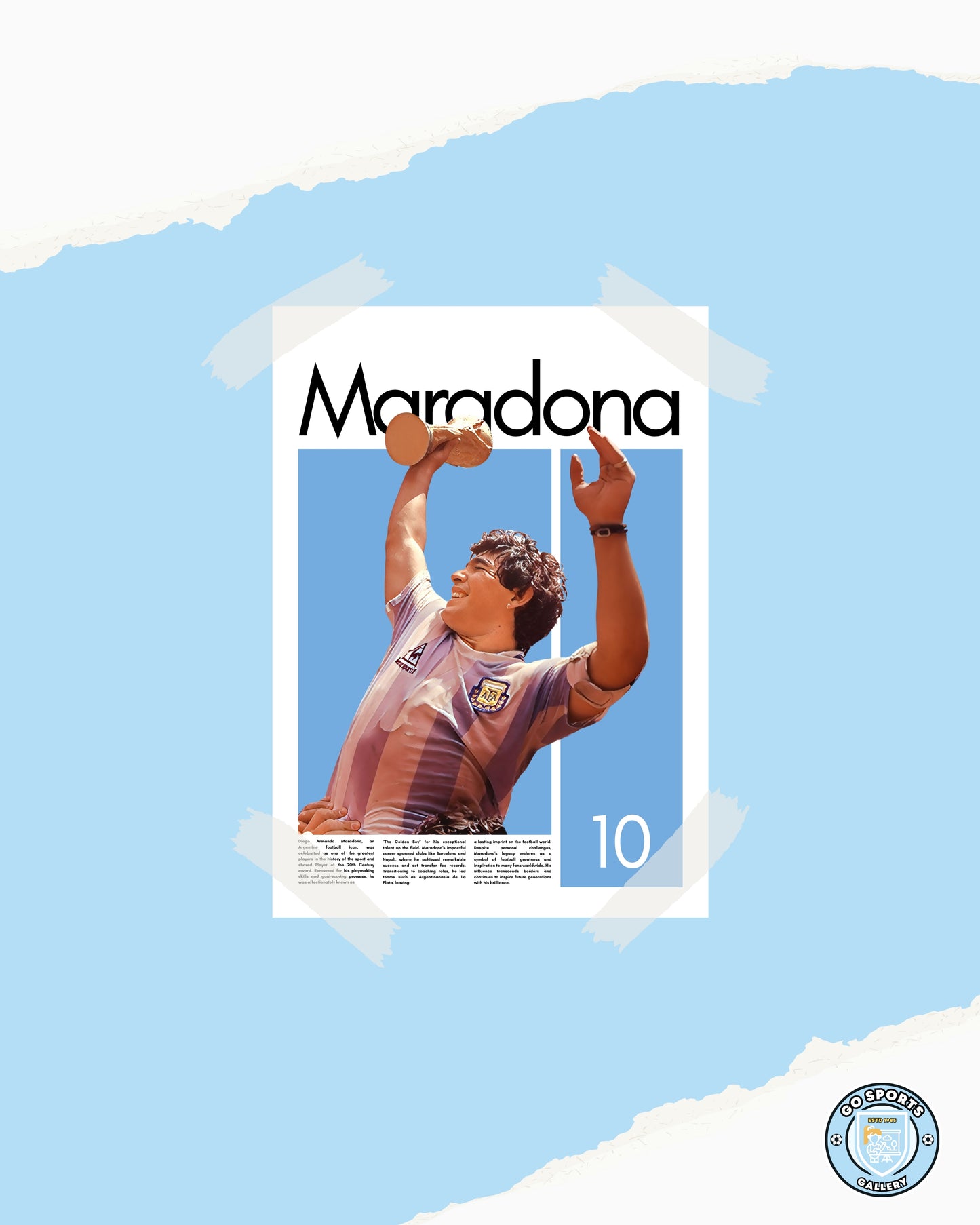 Diego Maradona Argentina - Framed/Printed