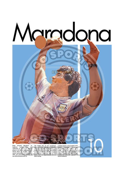 Diego Maradona Argentina - Framed/Printed