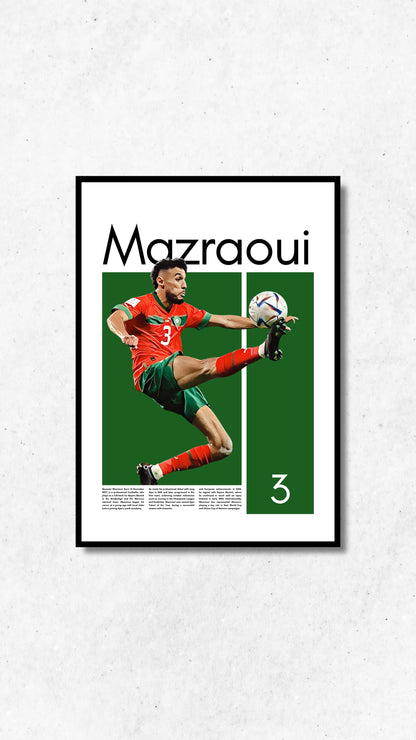 Noussair Mazraoui Marocco - Framed/Printed