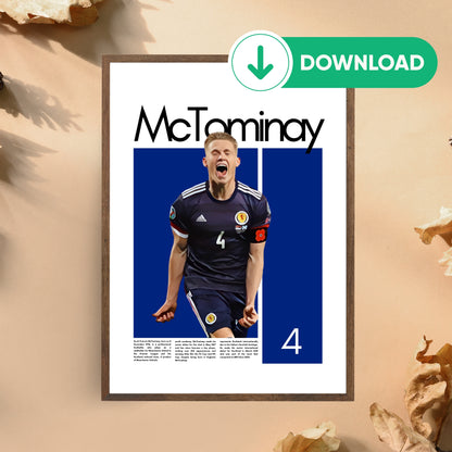 Scott McTominay Wall Art – Digital Download | Instant Printable Sports Art