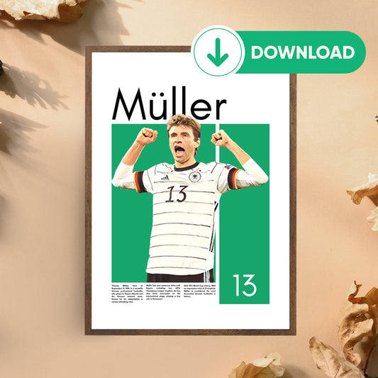 Thomas Müler Wall Art – Digital Download | Instant Printable Football Art