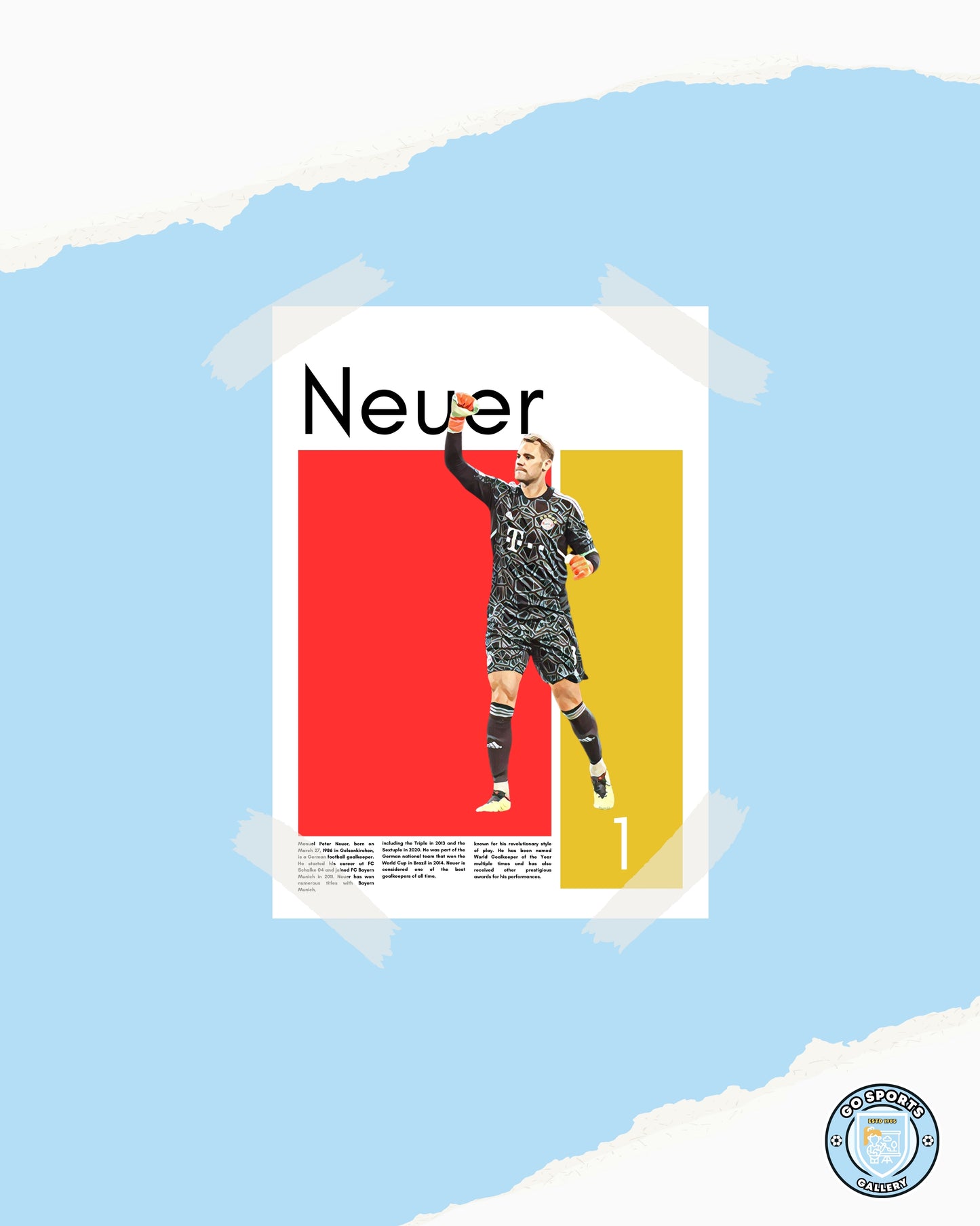 Manuel Neuer Wall Art: Instant Digital Download