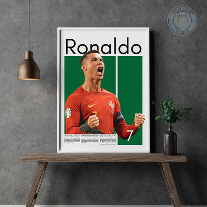 Cristiano Ronaldo Portugal Wall Art - Framed/Printed