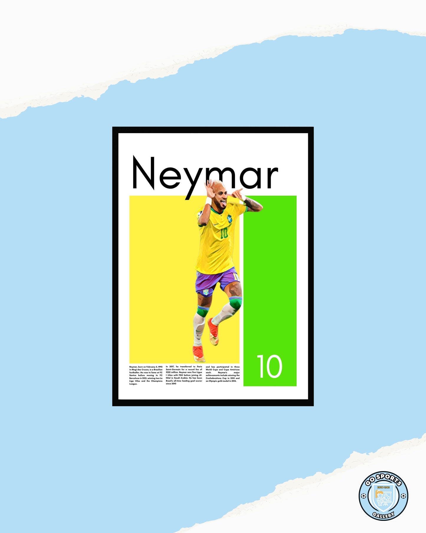 Neymar Jr. Wall Art – Digital Download | Instant Printable Football Art