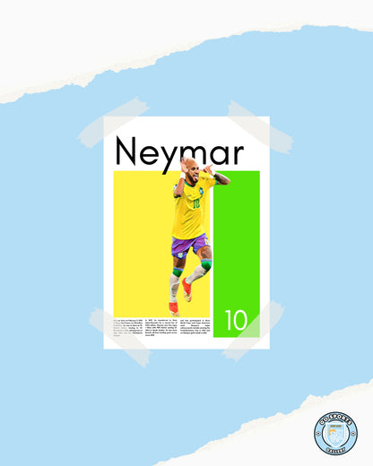 Neymar Jr. Wall Art – Digital Download | Instant Printable Football Art