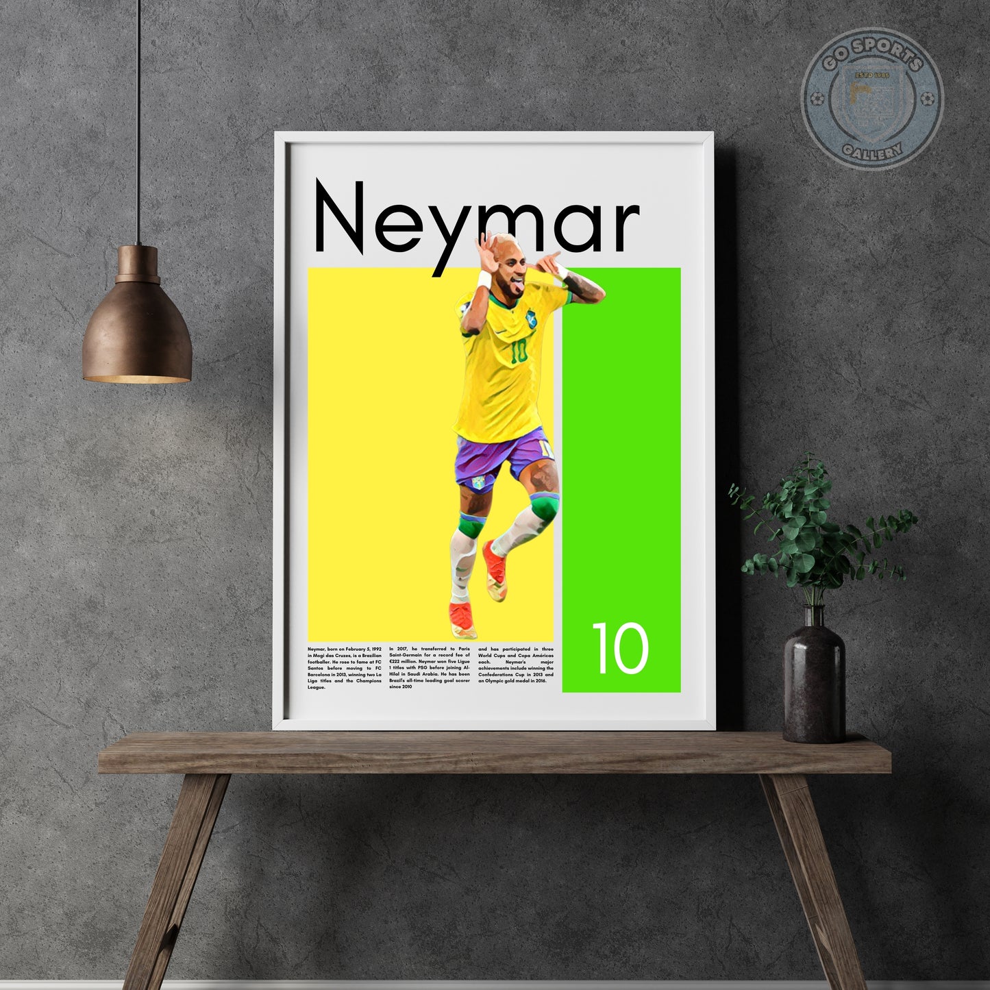 Neymar Jr. Wall Art – Digital Download | Instant Printable Football Art