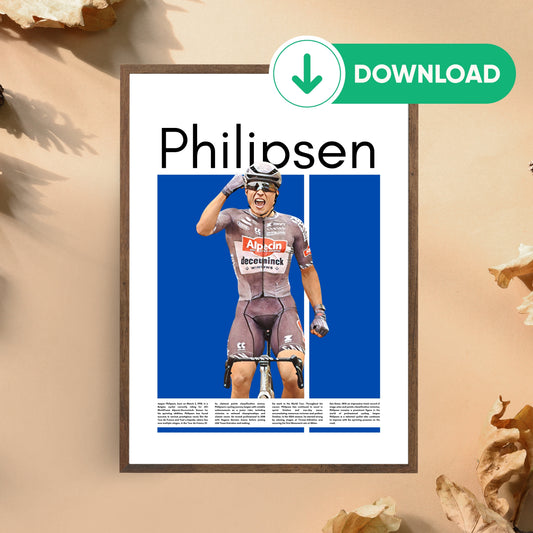 Jasper Philipsen Wall Art – Digital Download | Instant Printable Sports Art