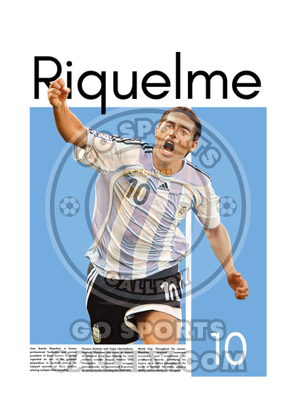 Juan Riquelme Wall Art – Digital Download | Instant Printable Sports Art