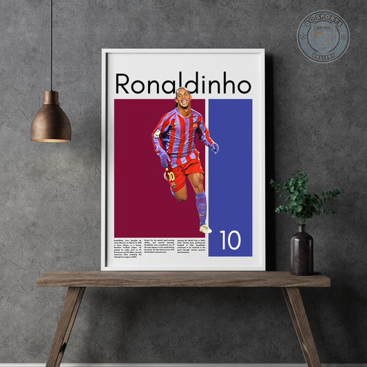 Ronaldinho Wall Art: Instant Digital Download