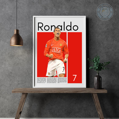 Cristiano Ronaldo Wall Art – Digital Download | Instant Printable Sports Art