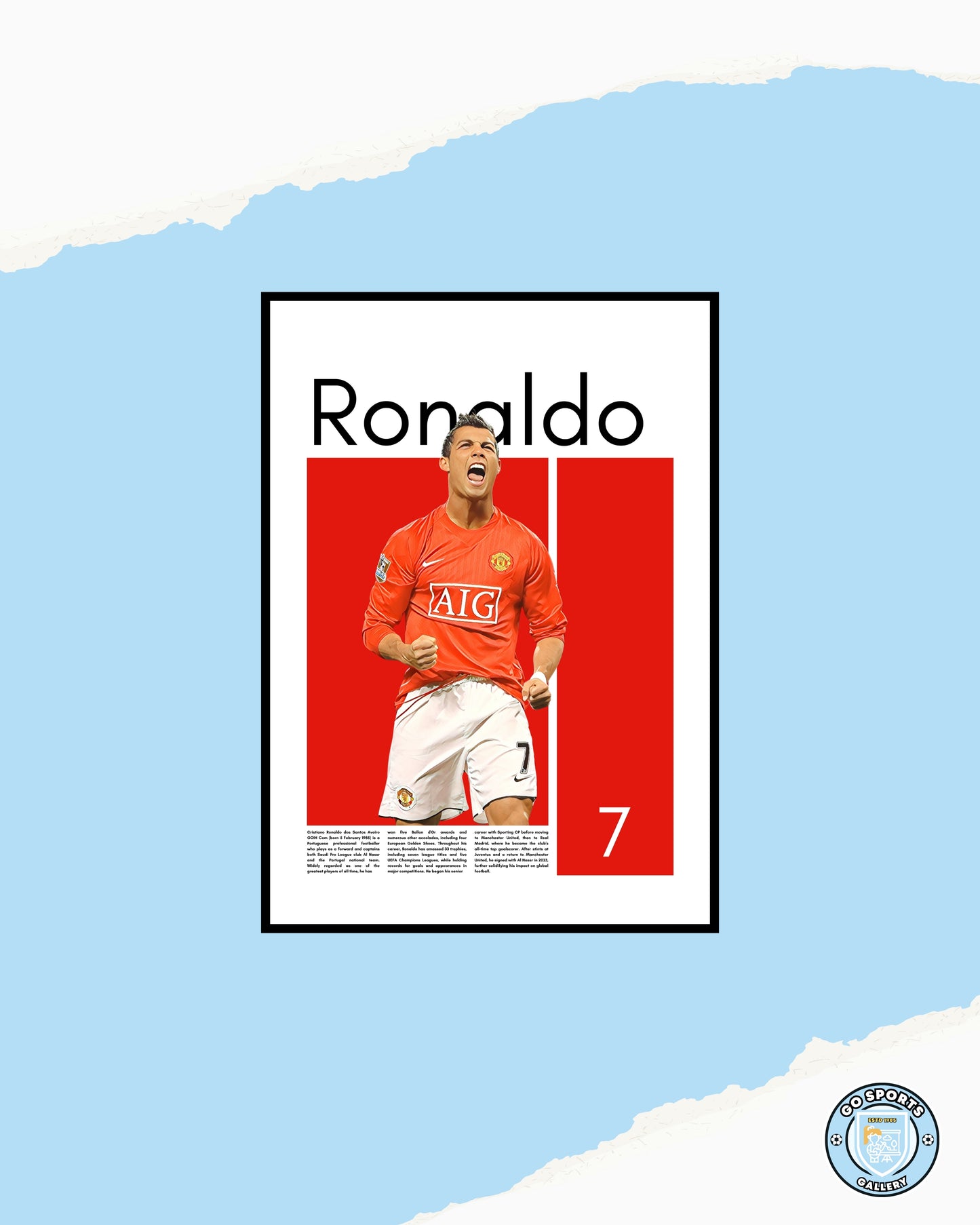 Cristiano Ronaldo Wall Art – Digital Download | Instant Printable Sports Art