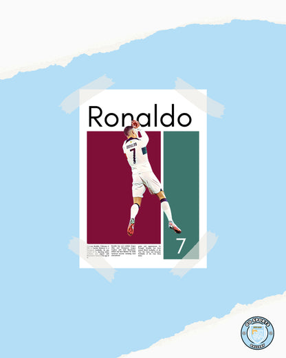 Cristiano Ronaldo Wall Art – Digital Download | Instant Printable Football Art