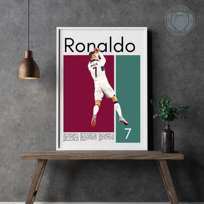 Cristiano Ronaldo Wall Art – Digital Download | Instant Printable Football Art