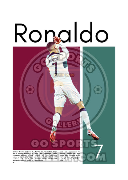 Cristiano Ronaldo Wall Art – Digital Download | Instant Printable Football Art