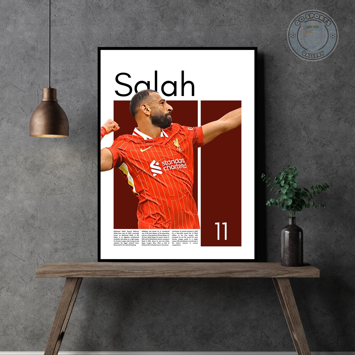 Mohamed Salah FC Liverpool – High-Quality Football Print for Home Decor