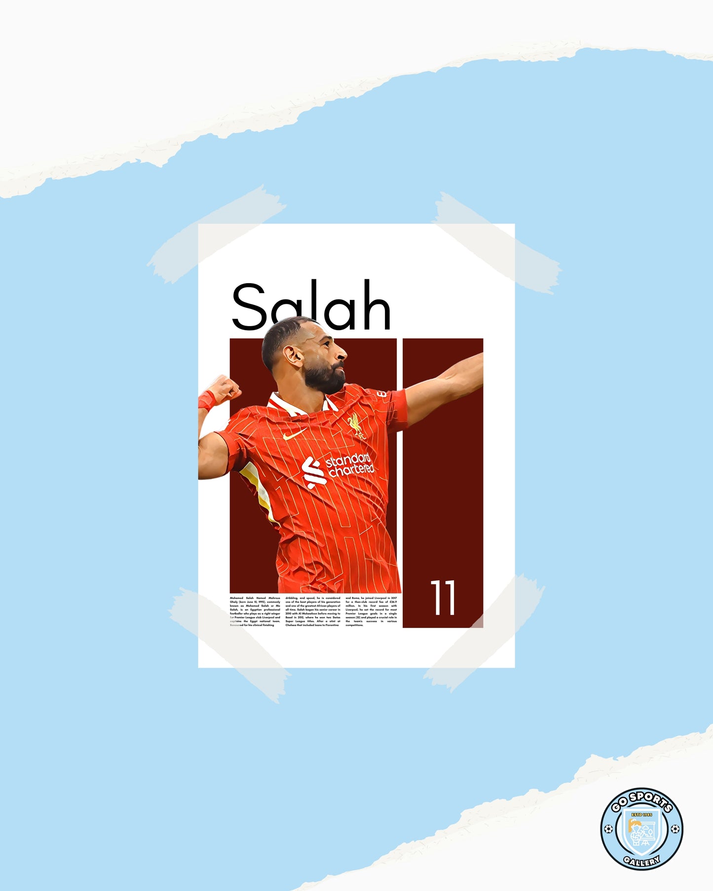 Mohamed Salah FC Liverpool – High-Quality Football Print for Home Decor