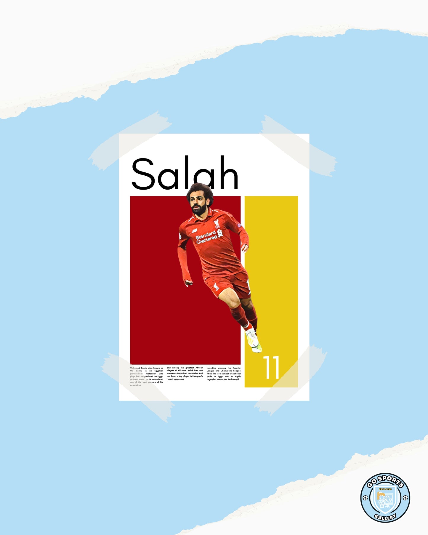 Mohamed Salah Wall Art – Digital Download | Instant Printable Football Art