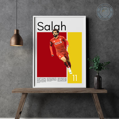 Mohamed Salah Wall Art – Digital Download | Instant Printable Football Art