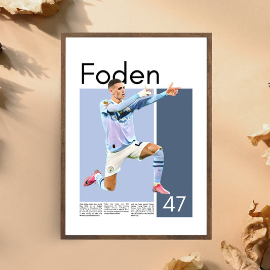 Phil Foden Wall Art - Framed/Printed