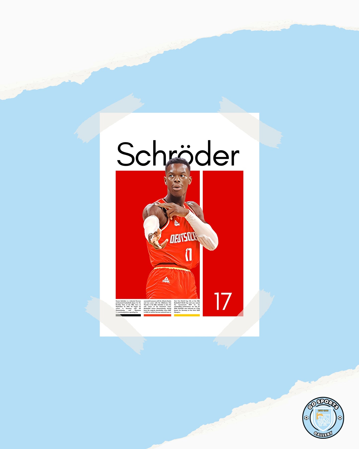 Dennis Schröder Germany - Framed/Printed