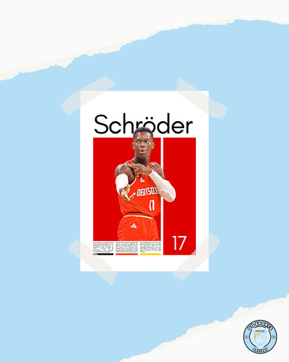 Dennis Schröder Wall Art – Digital Download | Instant Printable Sports Art