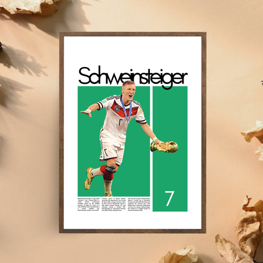 Bastian Schweinsteiger Germany - Framed/Printed