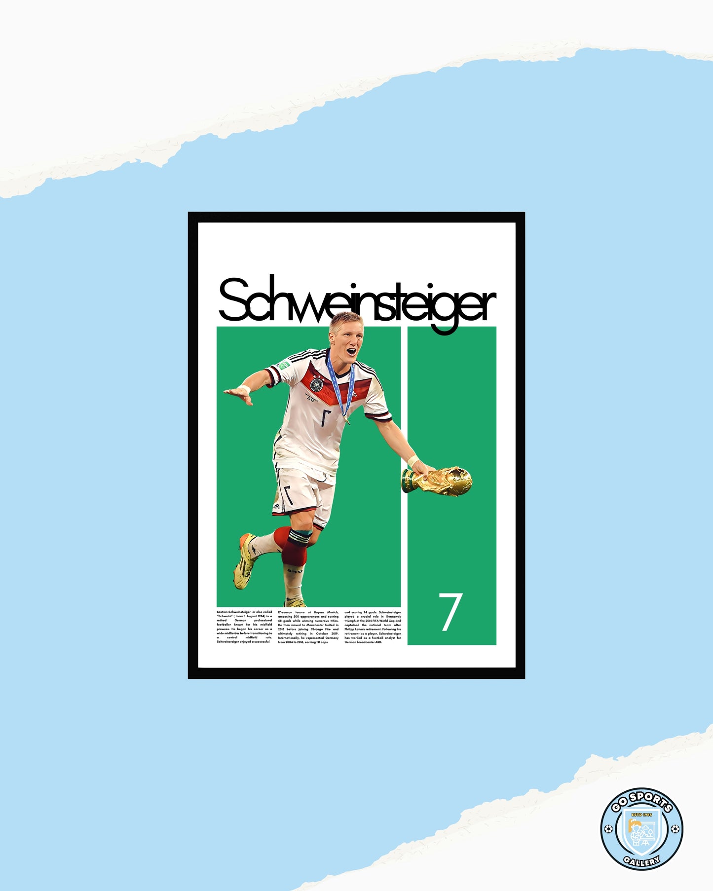 Bastian Schweinsteiger Wall Art – Digital Download | Instant Printable Sports Art