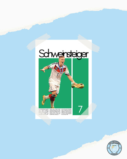 Bastian Schweinsteiger Wall Art – Digital Download | Instant Printable Sports Art