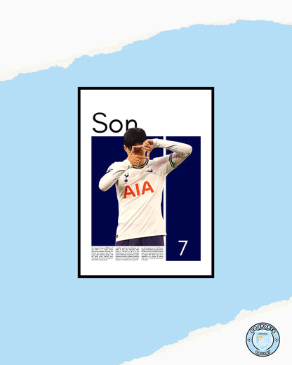 Heung-min Son Wall Art – Digital Download | Instant Printable Sports Art