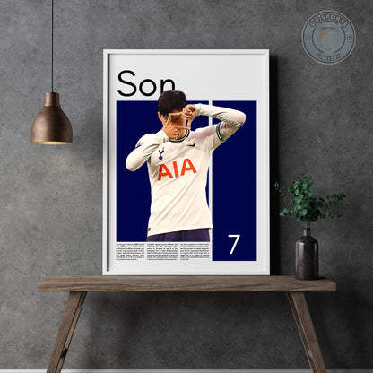 Heung-min Son Wall Art – Digital Download | Instant Printable Sports Art