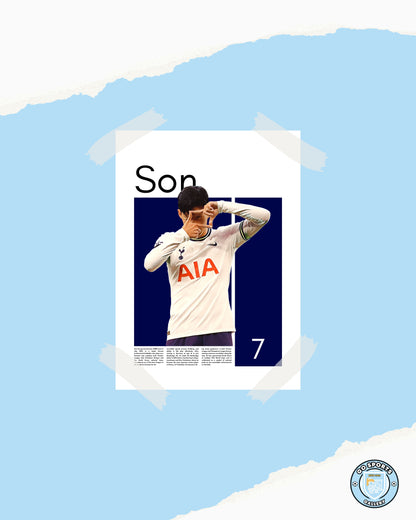 Heung-min Son Wall Art – Digital Download | Instant Printable Sports Art