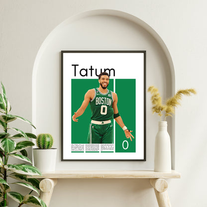 Jayson Tatum Boston Celtics - Framed/Printed