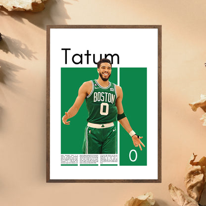 Jayson Tatum Boston Celtics - Framed/Printed