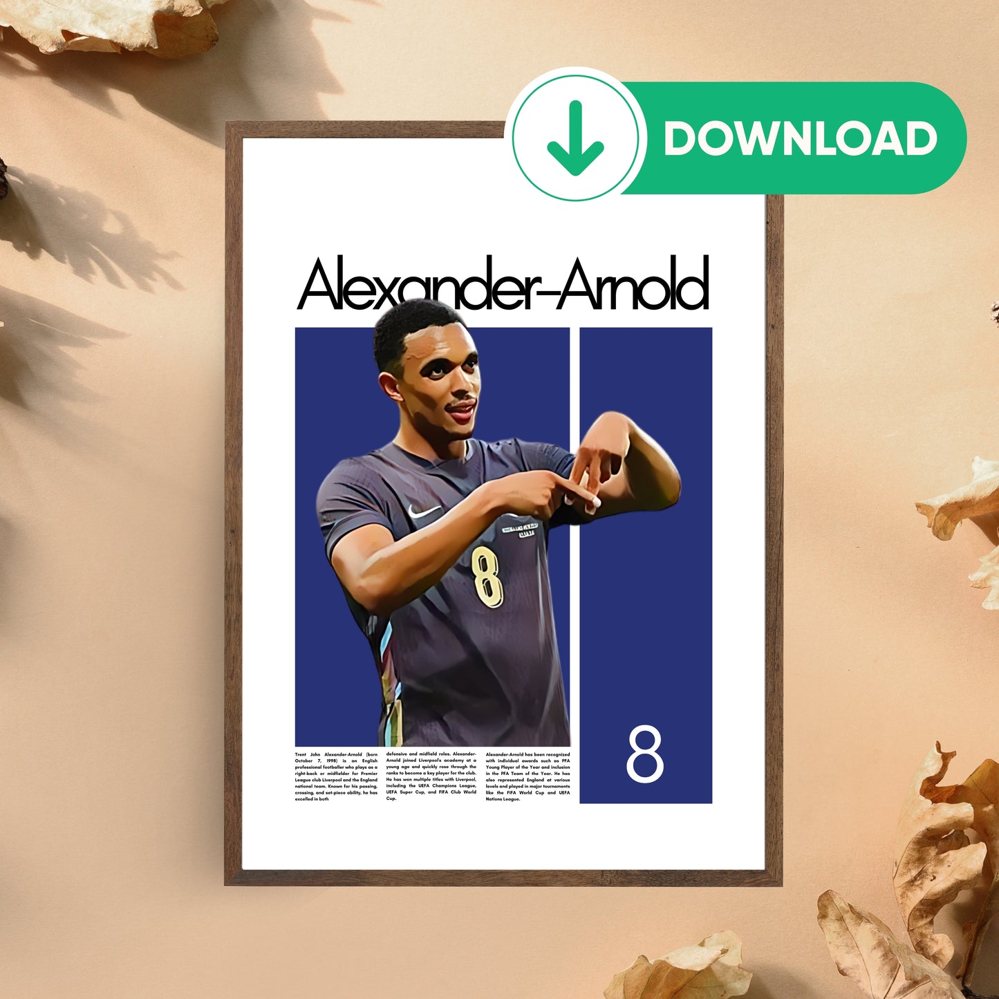 Trent Alexander-Arnold Wall Art – Digital Download | Instant Printable Sports Art