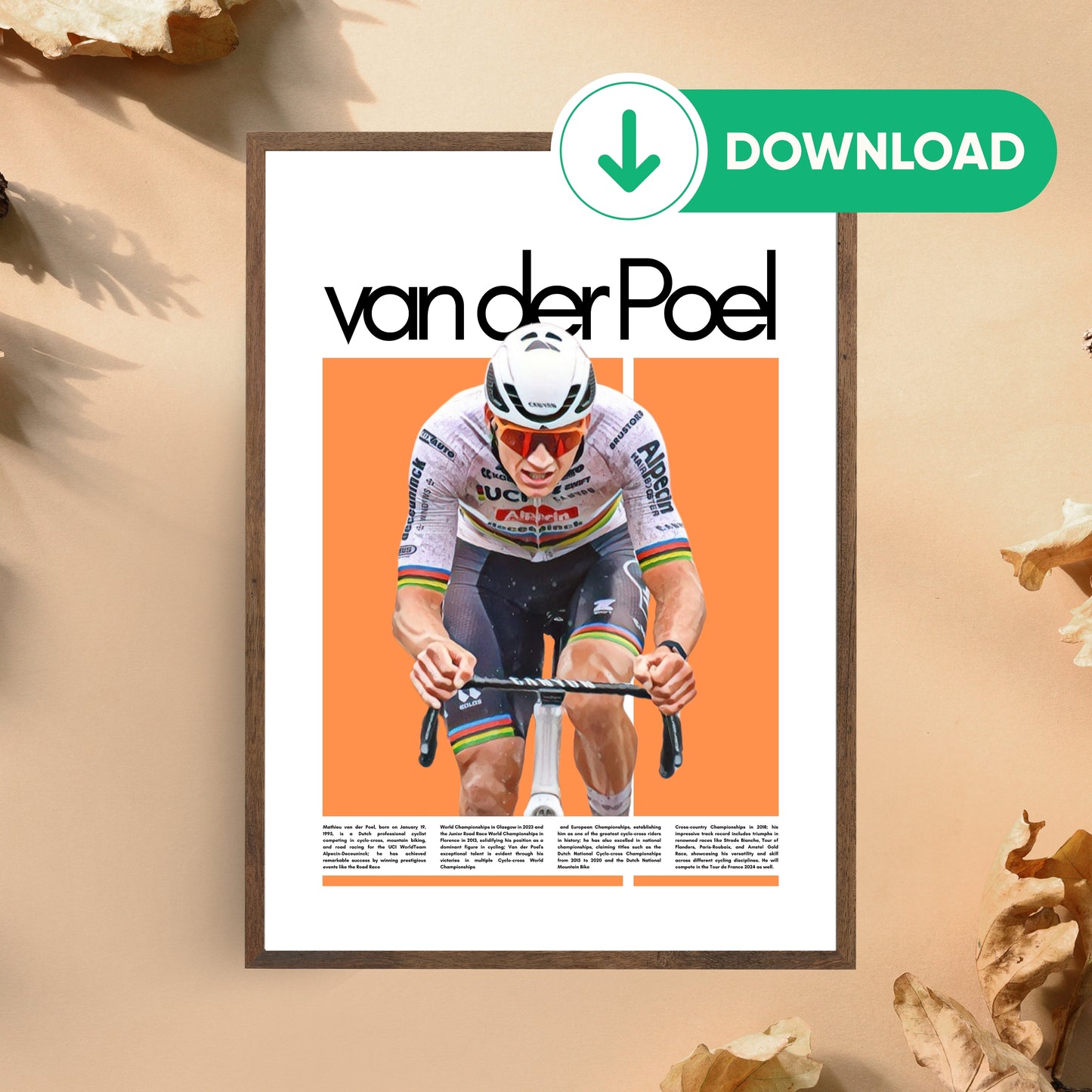 Mathieu van der Poel Wall Art – Digital Download | Instant Printable Sports Art