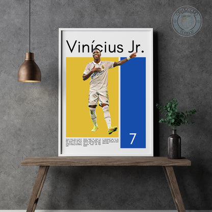 Vinicius Junior Wall Art - Framed/Printed