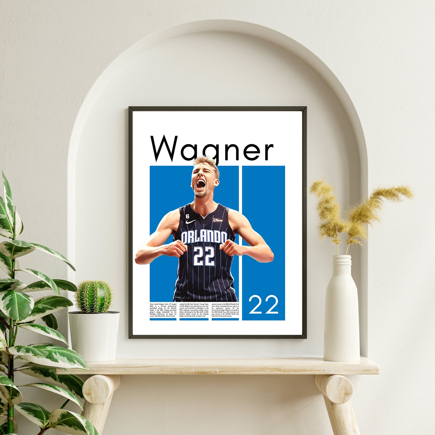 Franz Wagner Orlando Magic – High-Quality Basketball Print for Home Decor