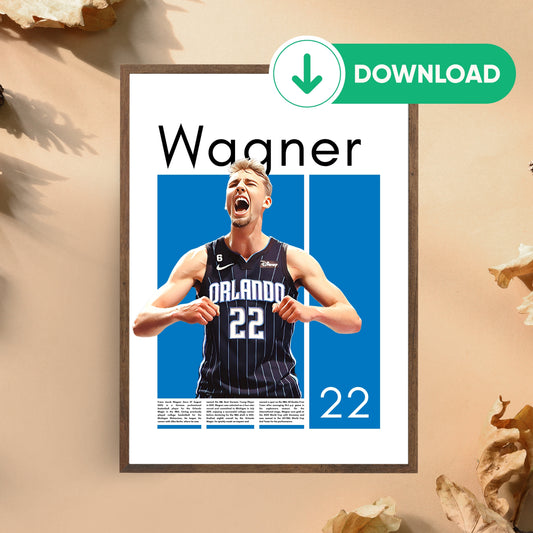 Franz Wagner Wall Art – Digital Download | Instant Printable Sports Art