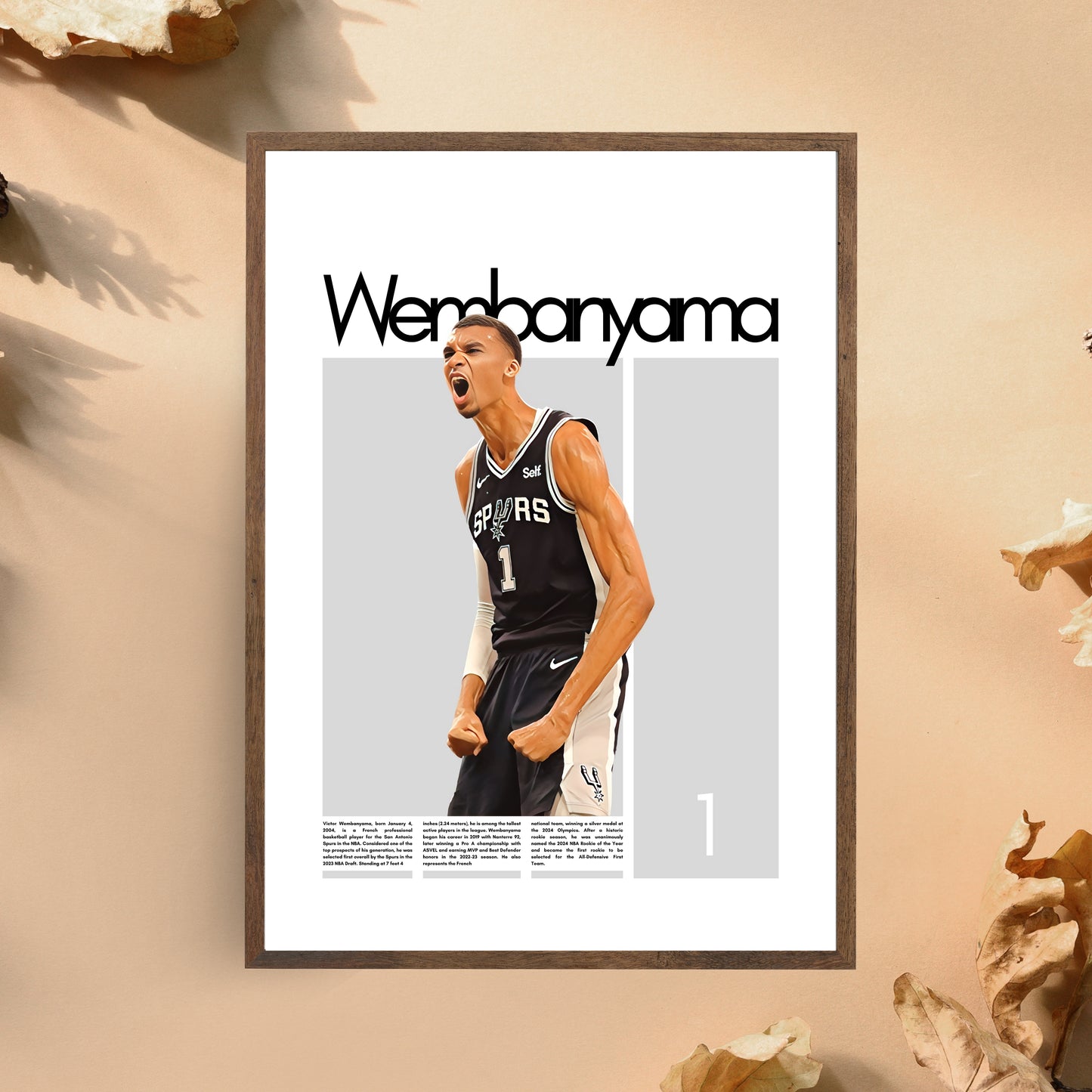 Victor Wembanyama San Antonio Spurs - Framed/Printed