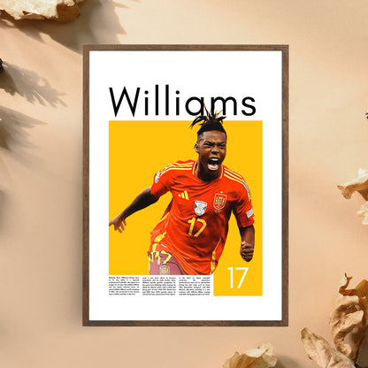 Nico Williams Spain - Framed/Printed