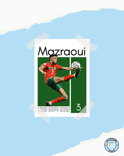 Mazraoui Morocco – High-Quality Football Print for Home Decor