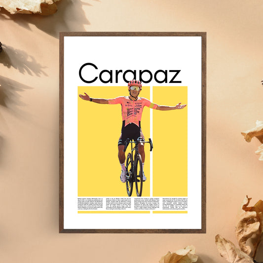 Richard Carapaz – High-Quality Cycling Print for Home Decor