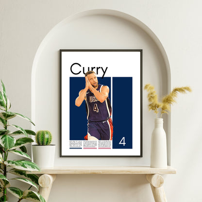 Stephen Curry Wall Art – Digital Download | Instant Printable Sports Art