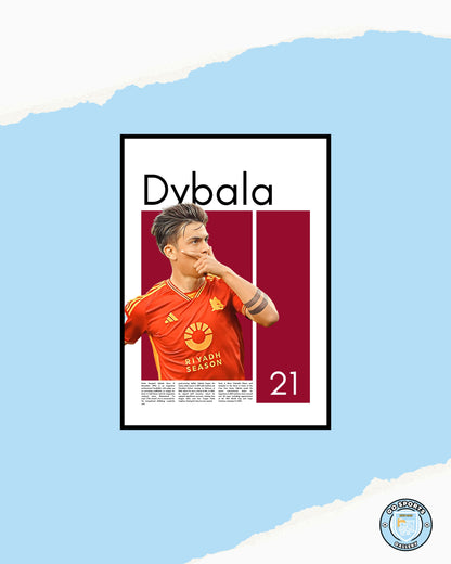 Paulo Dybala Wall Art – Digital Download | Instant Printable Football Art