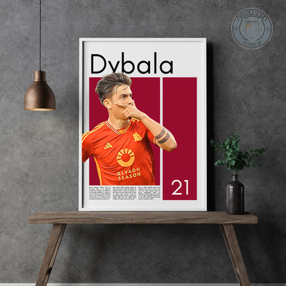 Paulo Dybala Wall Art – Digital Download | Instant Printable Football Art