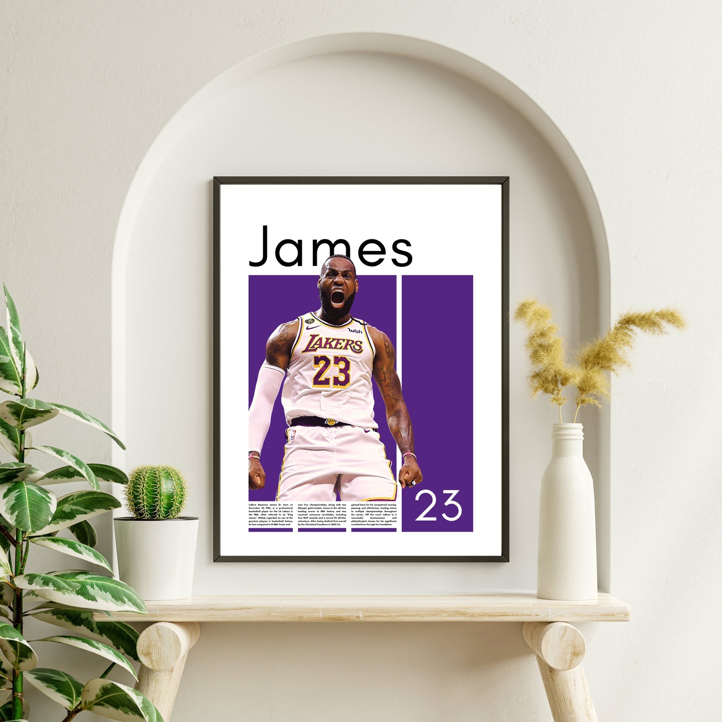 LeBron James Los Angeles Lakers - Framed/Printed