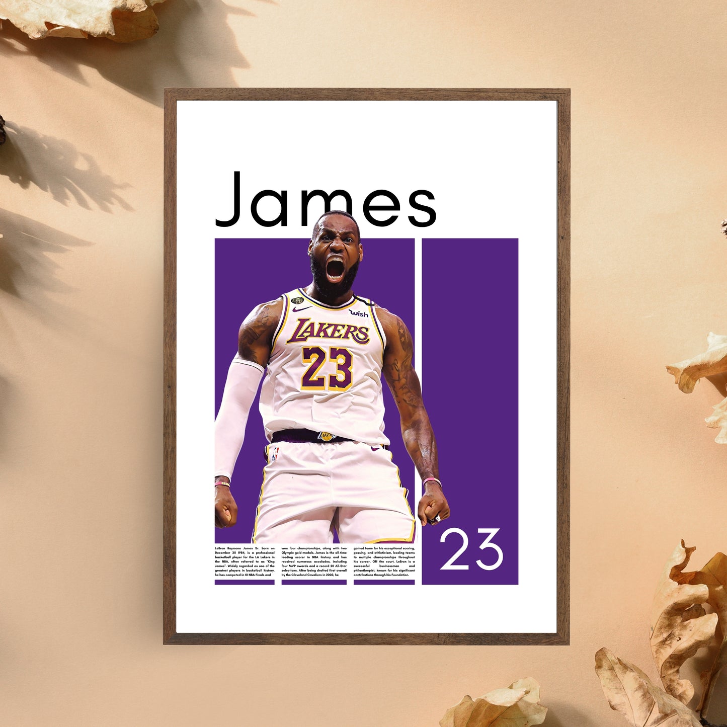 LeBron James Los Angeles Lakers - Framed/Printed